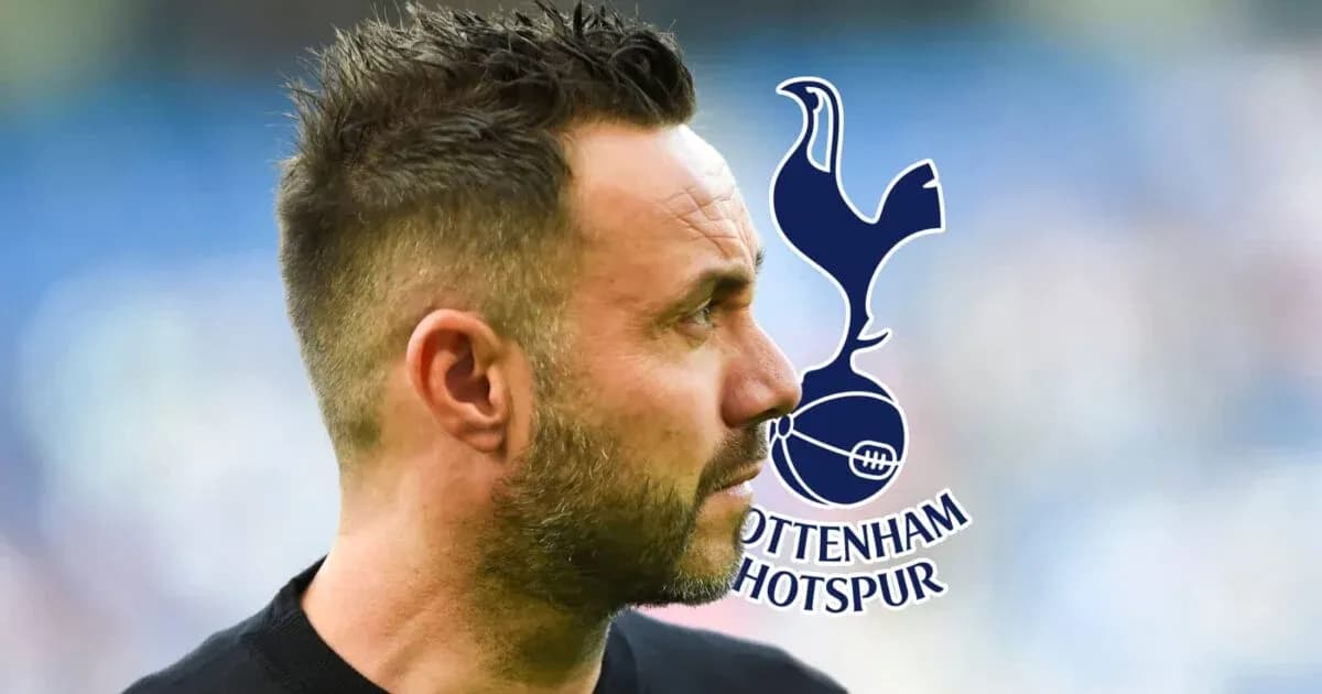 Football coach profile with Tottenham Hotspur logo