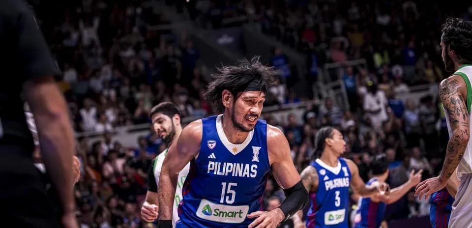 Basketball player from Pilipinas reacting during game
