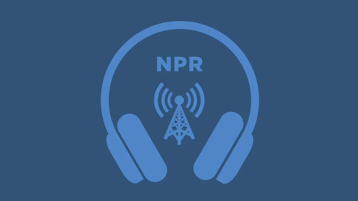 NPR logo with headphones and radio tower icon NPR logo with headphones and radio tower icon