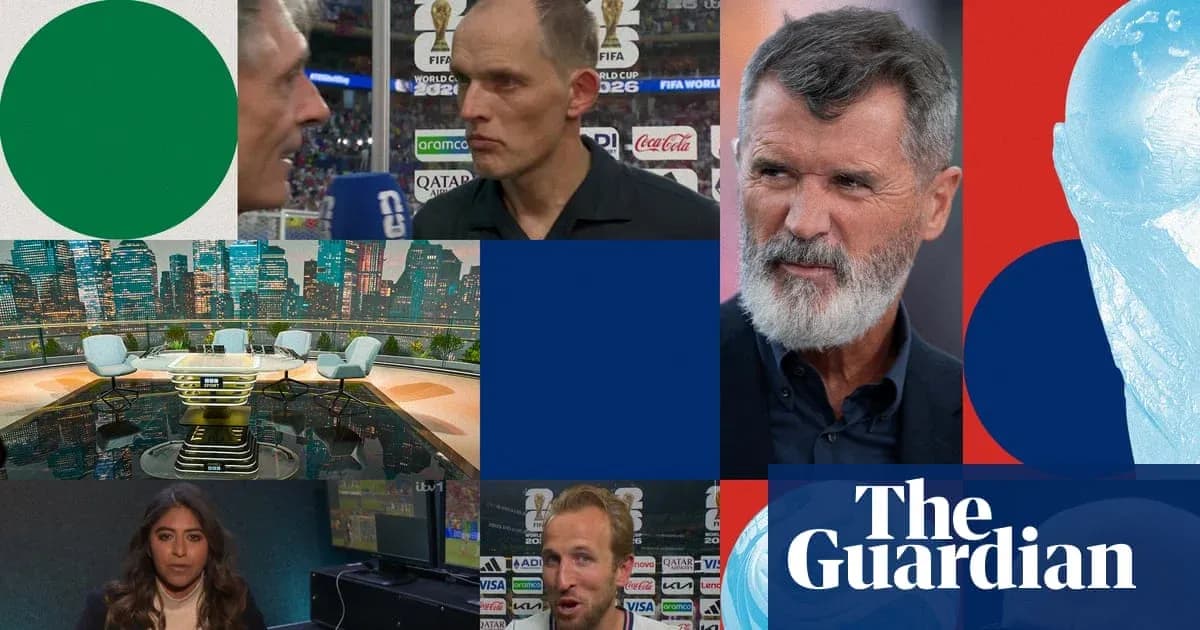 Collage of sports commentary and FIFA World Cup images Collage of sports commentary and FIFA World Cup images