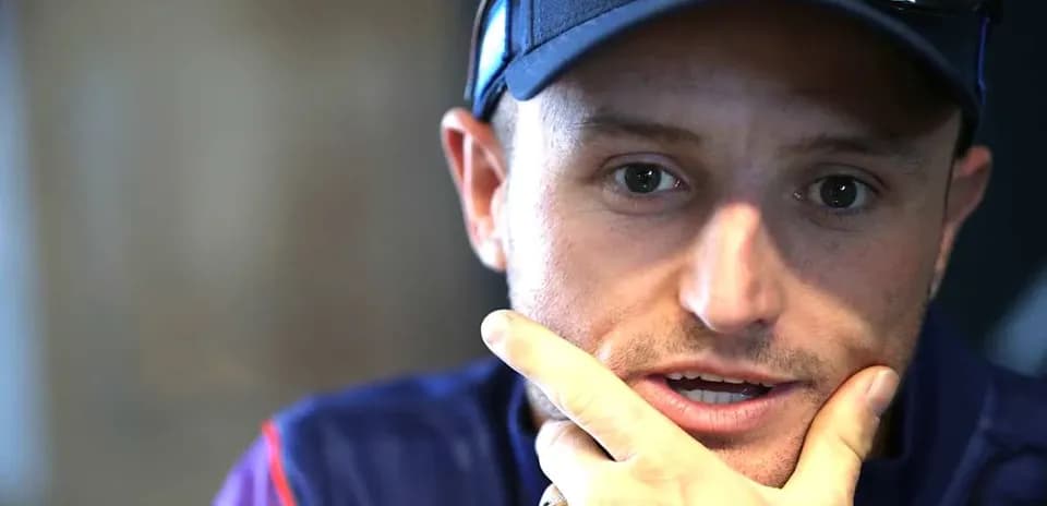 Athlete speaking during a press conference