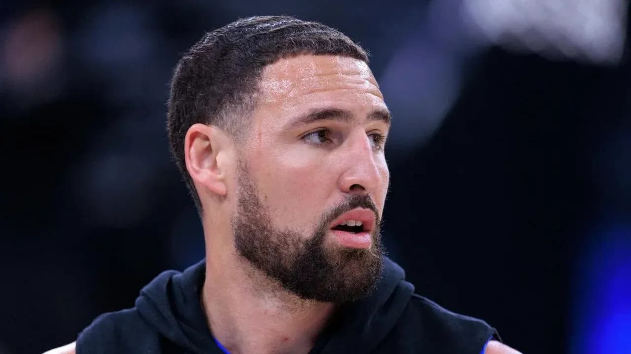 Basketball player during warm-up session