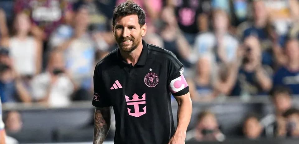 Lionel Messi playing for Inter Miami in match