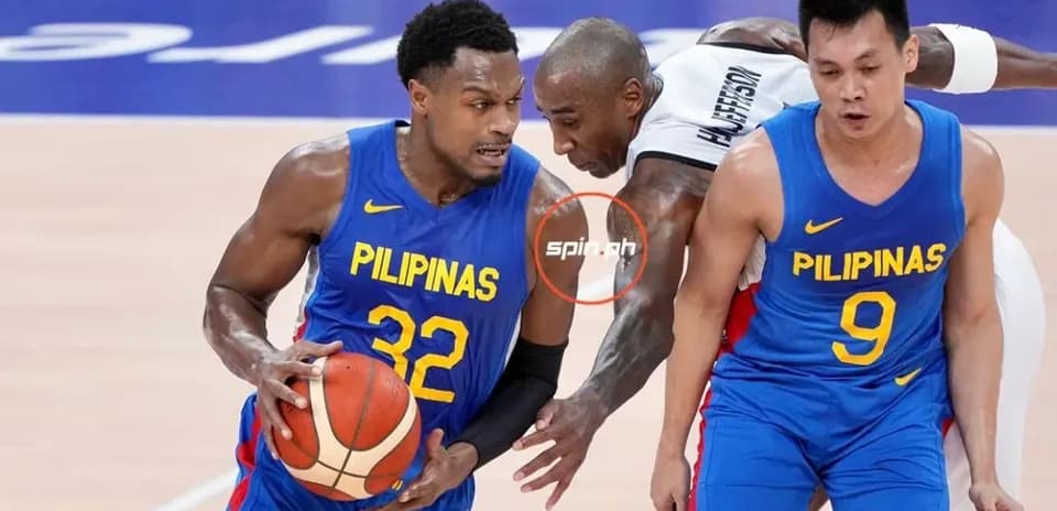 Two players from Pilipinas during basketball game