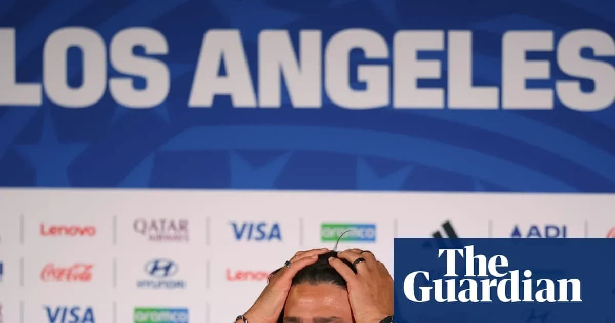 Shocked person at press conference in Los Angeles