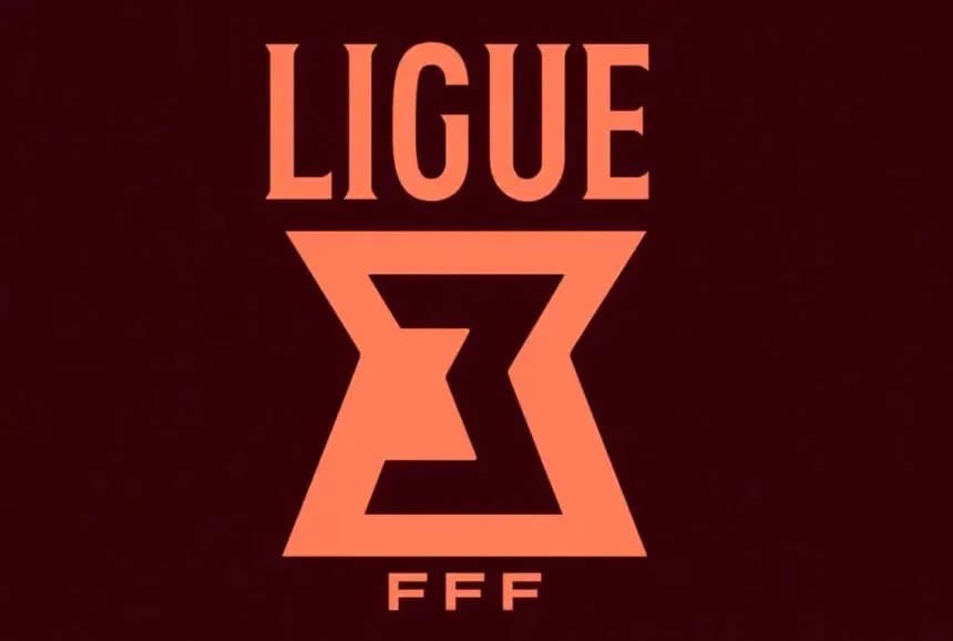 Ligue 3 logo featuring stylized lettering
