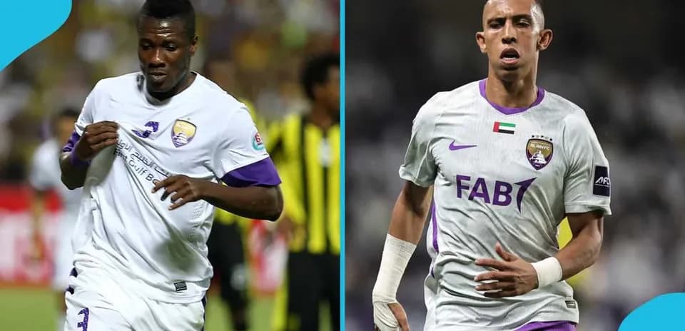 Two players from Al Ain FC during match
