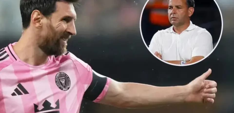 Lionel Messi celebrating during a match with Inter Miami