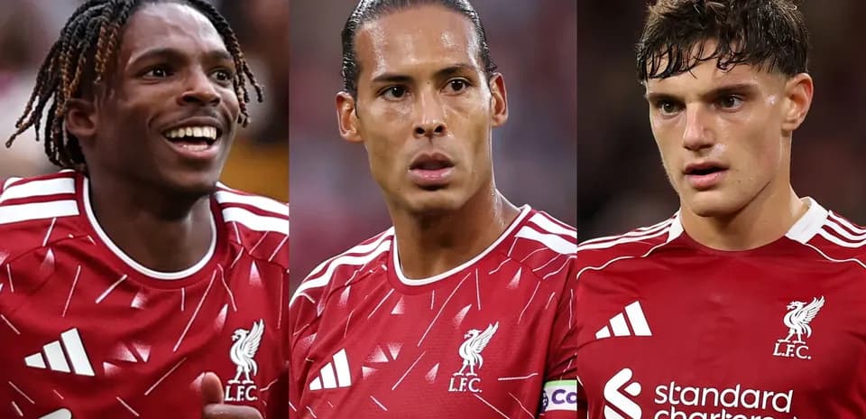 Liverpool players in red jerseys during match