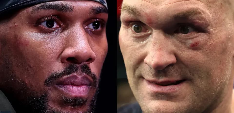 Boxers face-off before match with intense expressions