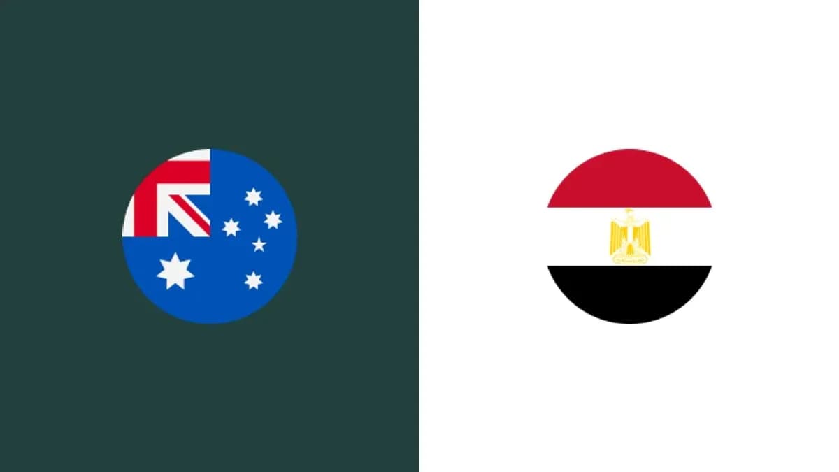 Flags of Australia and Egypt side by side