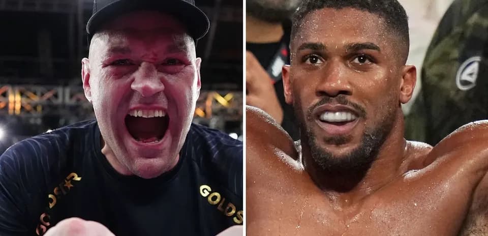 Tyson Fury and Anthony Joshua after their matches