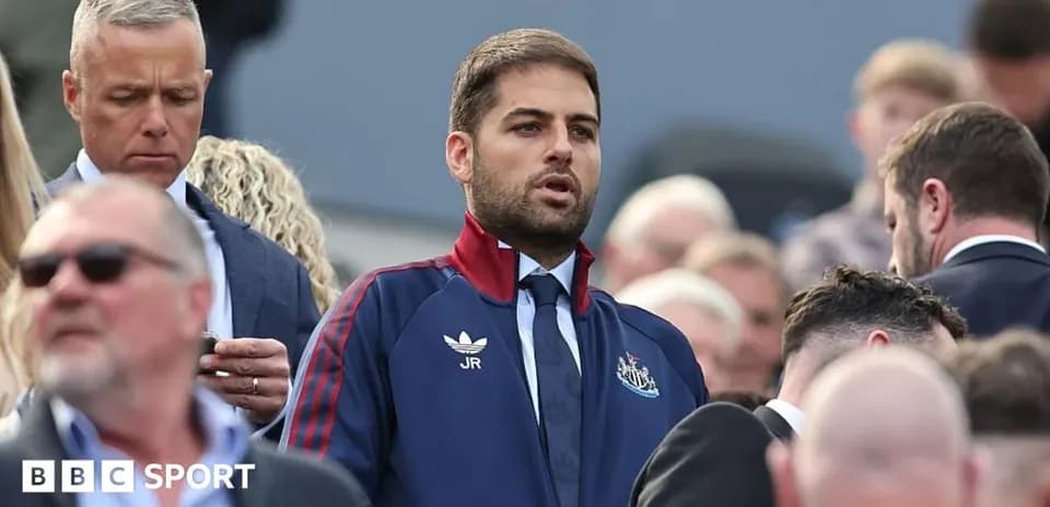 Man in Newcastle kit among crowd at event
