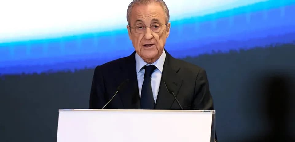 Speaker at podium during a press conference
