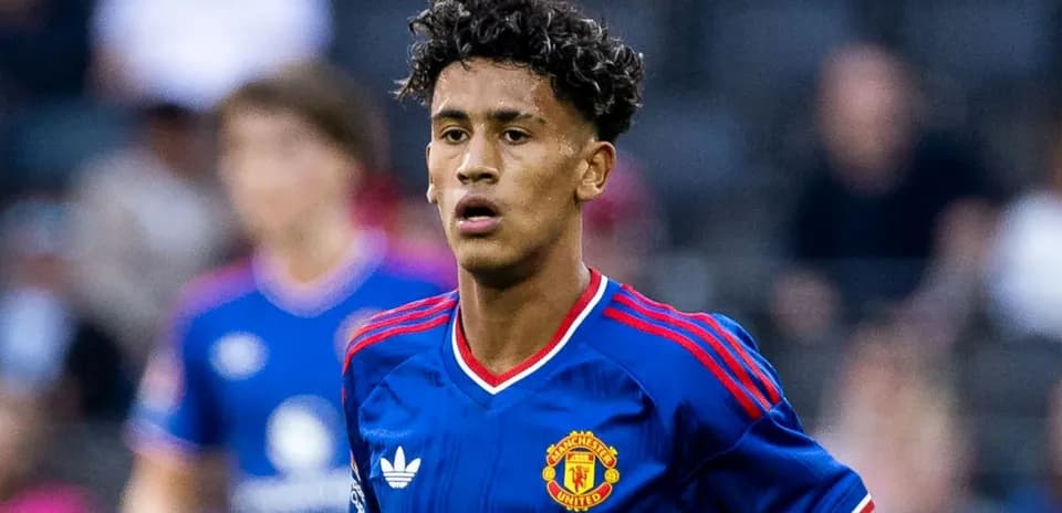 Manchester United player on the pitch during match