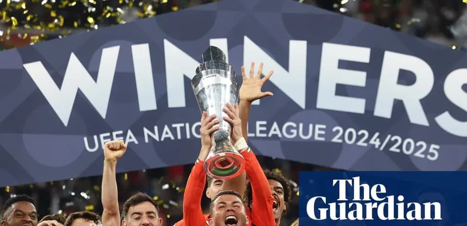 Jubilation as team lifts UEFA Nations League trophy