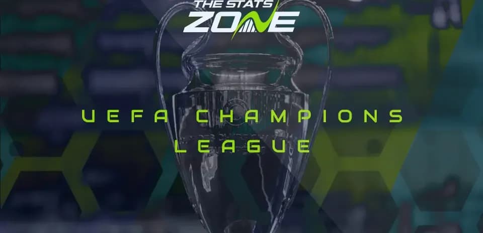 UEFA Champions League trophy with background design