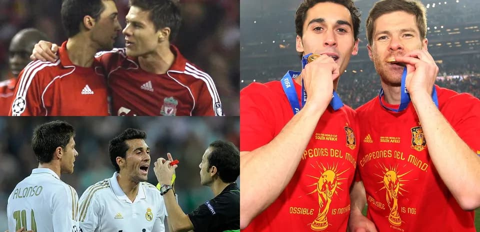 Collage of football players in various moments