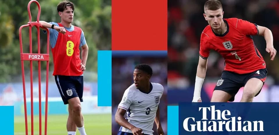 England players training and competing on the pitch