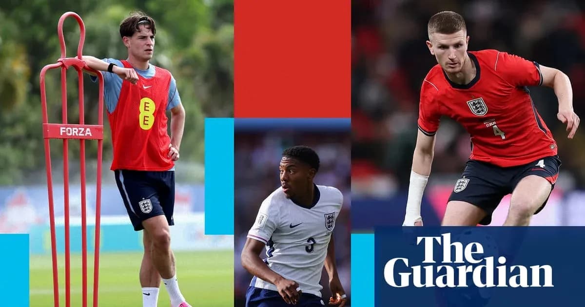 England players training and competing on the pitch