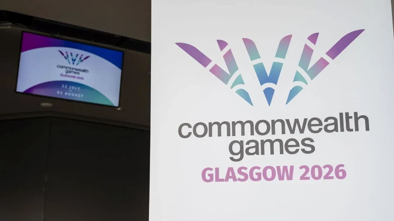 Commonwealth Games Glasgow 2026 promotional display