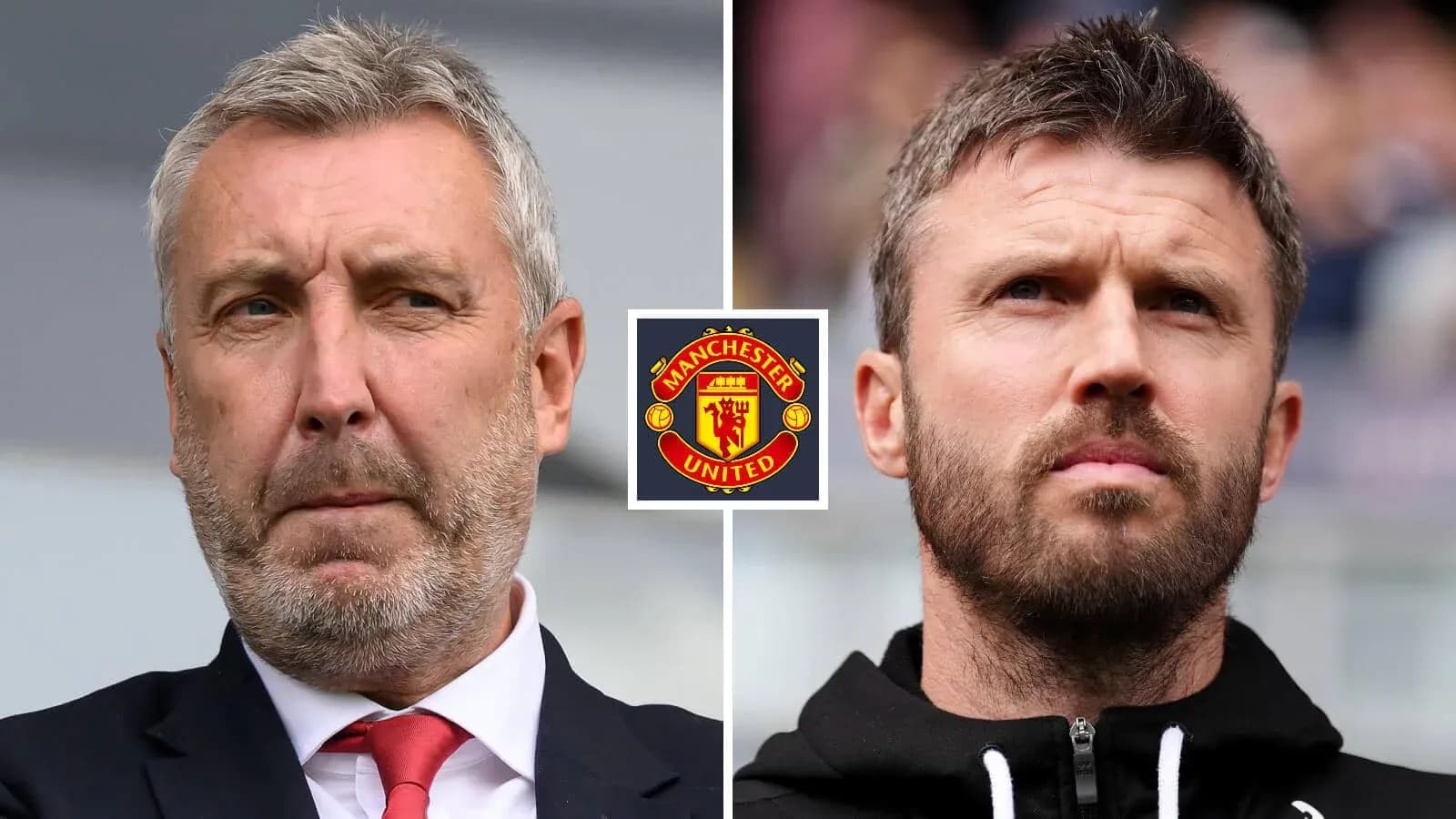 Two coaches from Manchester United side by side