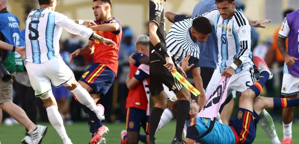 Players involved in on-field altercation during match