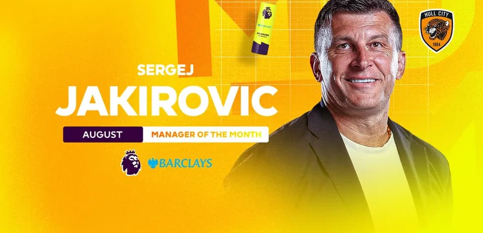 Sergej Jakirovic awarded Manager of the Month