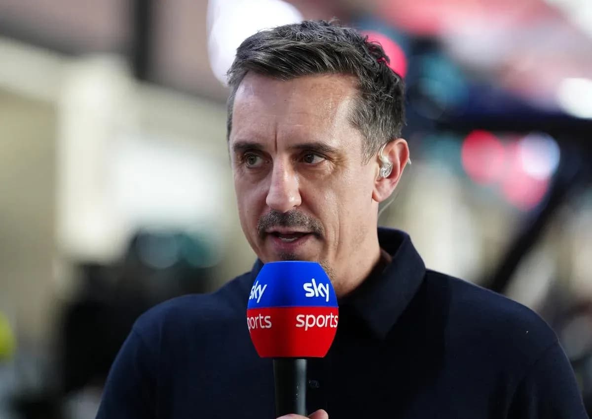Analyst speaking into microphone during broadcast