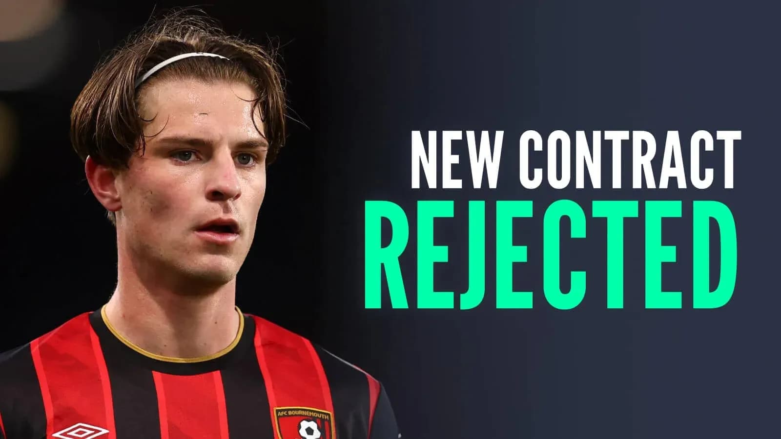 Futbolchi AFC Bournemouth formasida, shartnoma rad etilgan Futbolchi AFC Bournemouth formasida, shartnoma rad etilgan