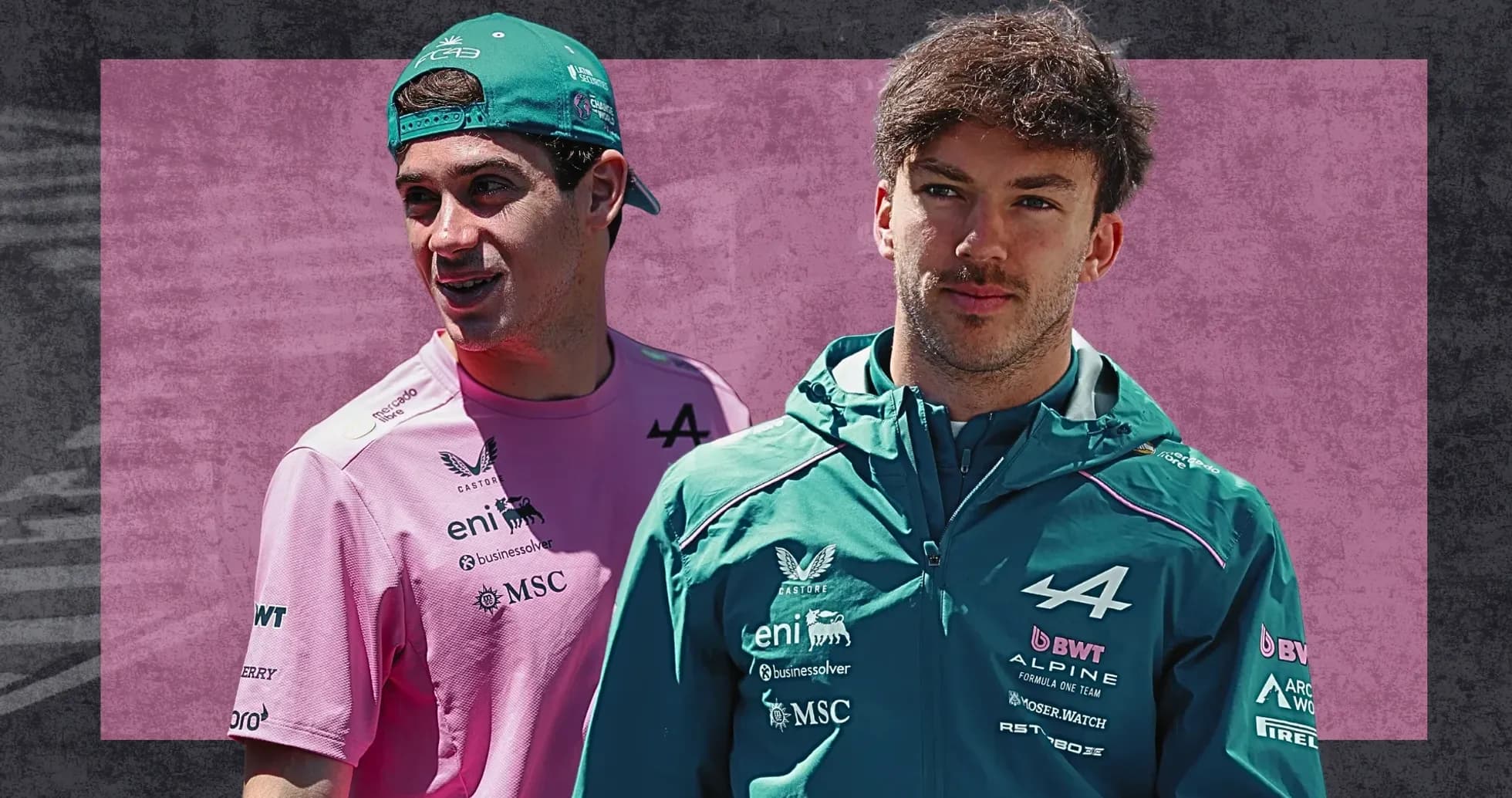 F1 drivers in team uniforms posing together F1 drivers in team uniforms posing together