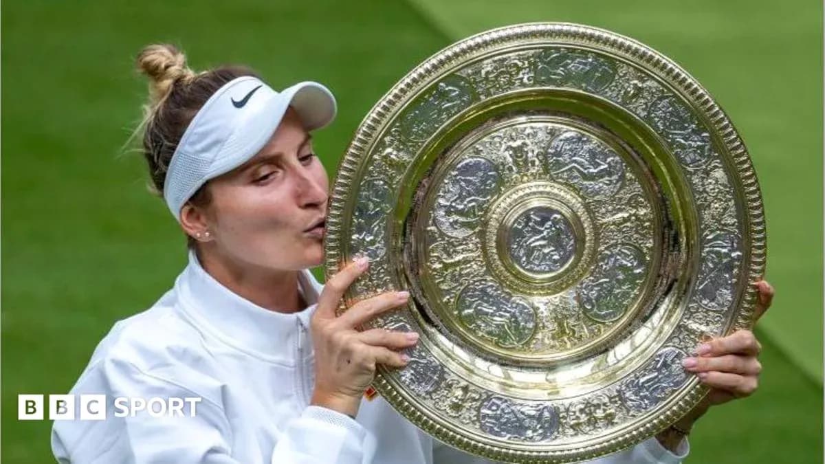 Tennis player kissing trophy after winning match Tennis player kissing trophy after winning match