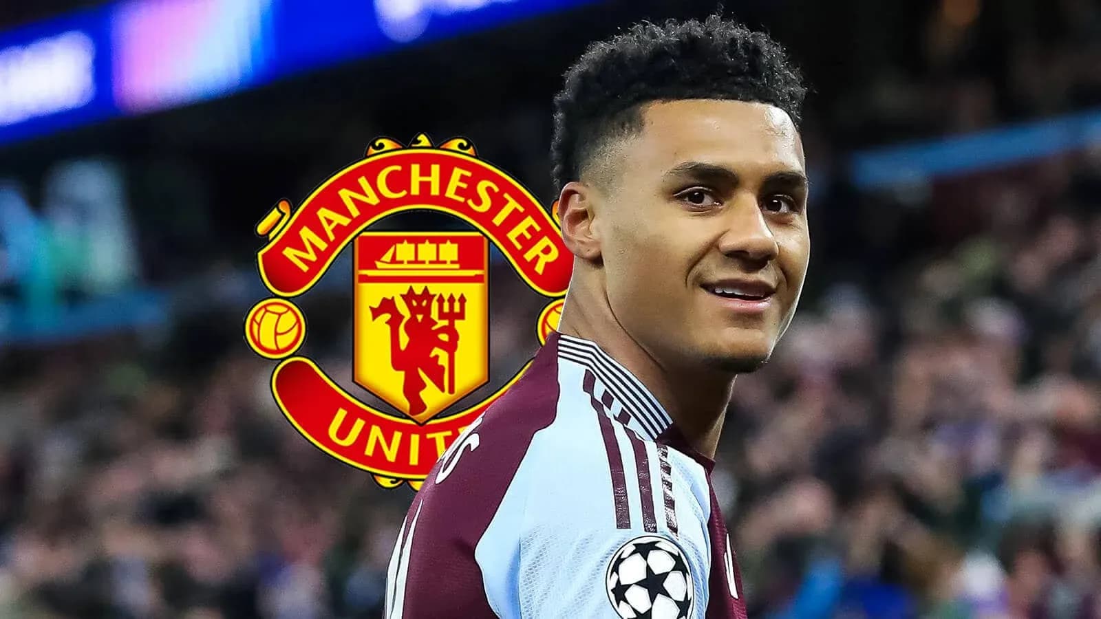 Futbolchi maydonda Manchester United ramzi bilan Futbolchi maydonda Manchester United ramzi bilan