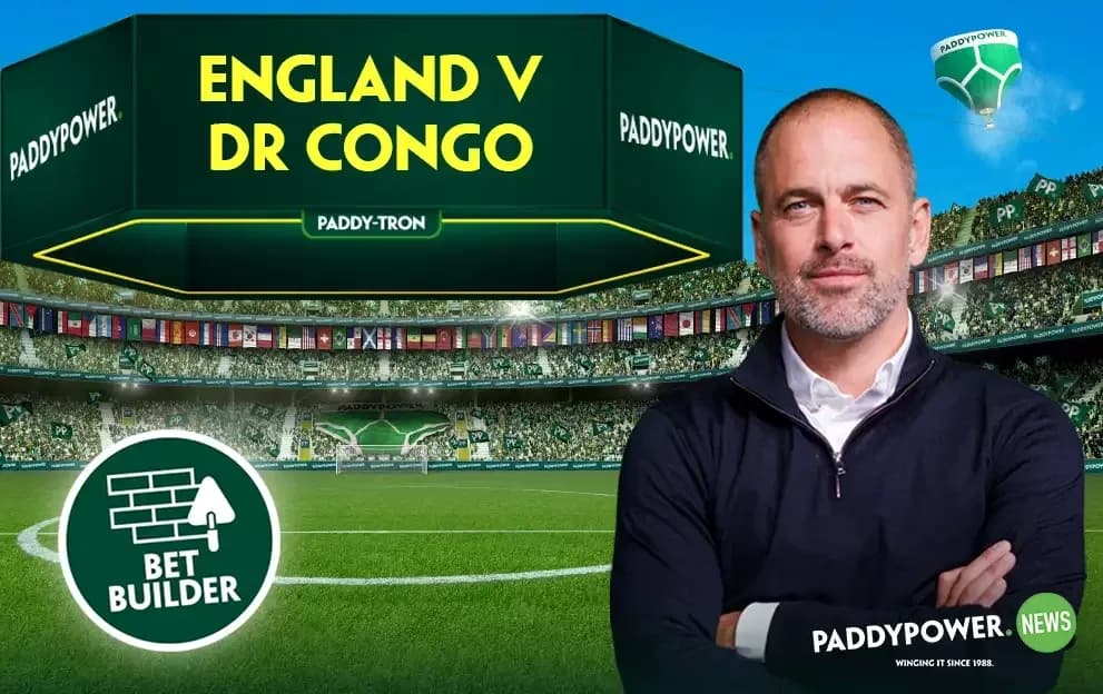 England vs DR Congo match promotional graphic England vs DR Congo match promotional graphic