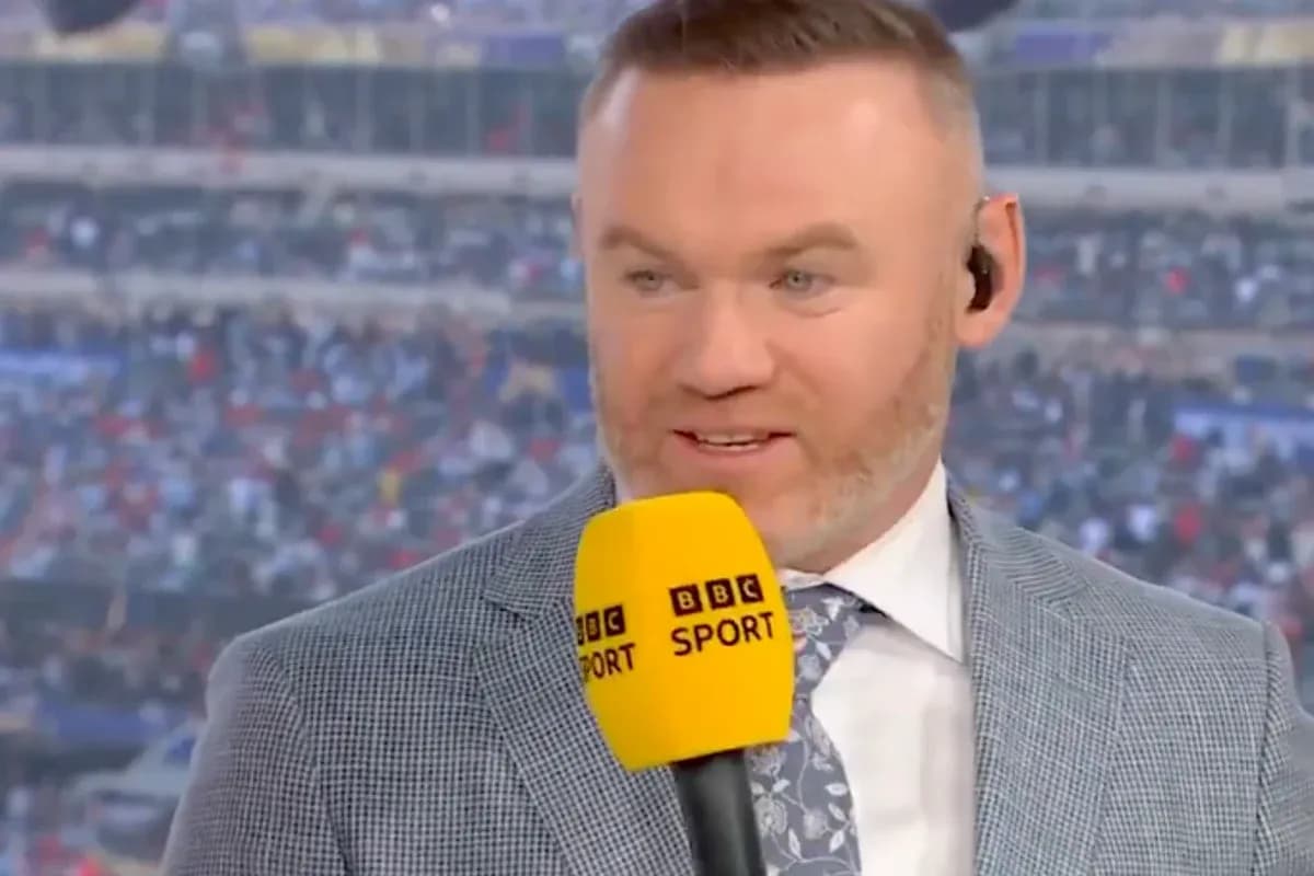 Sport commentator speaking with microphone in studio Sport commentator speaking with microphone in studio