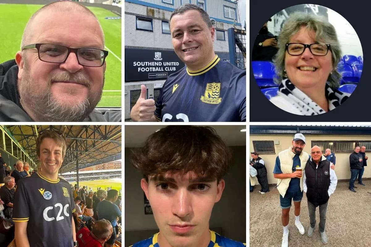 Fans of Southend United Football Club at matches Fans of Southend United Football Club at matches