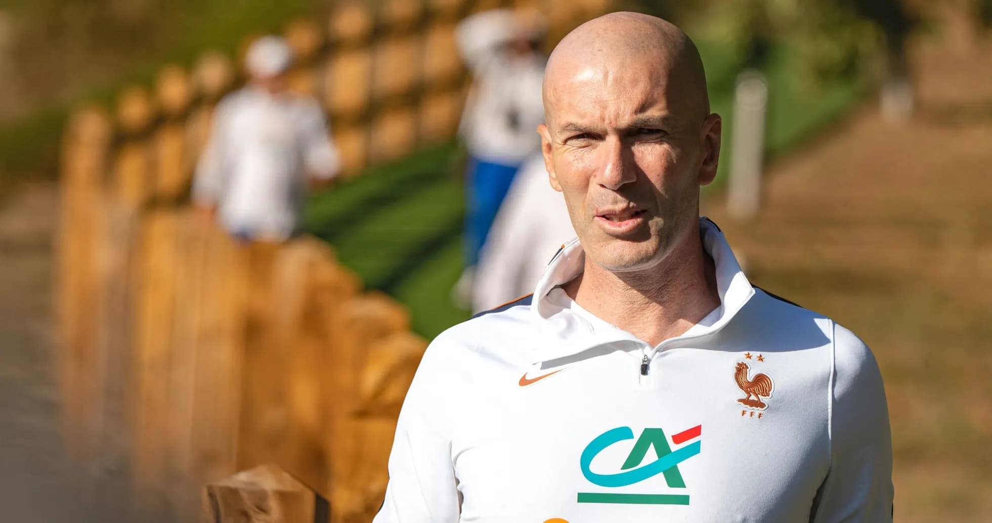 Zinedine Zidane during training session at facility Zinedine Zidane during training session at facility