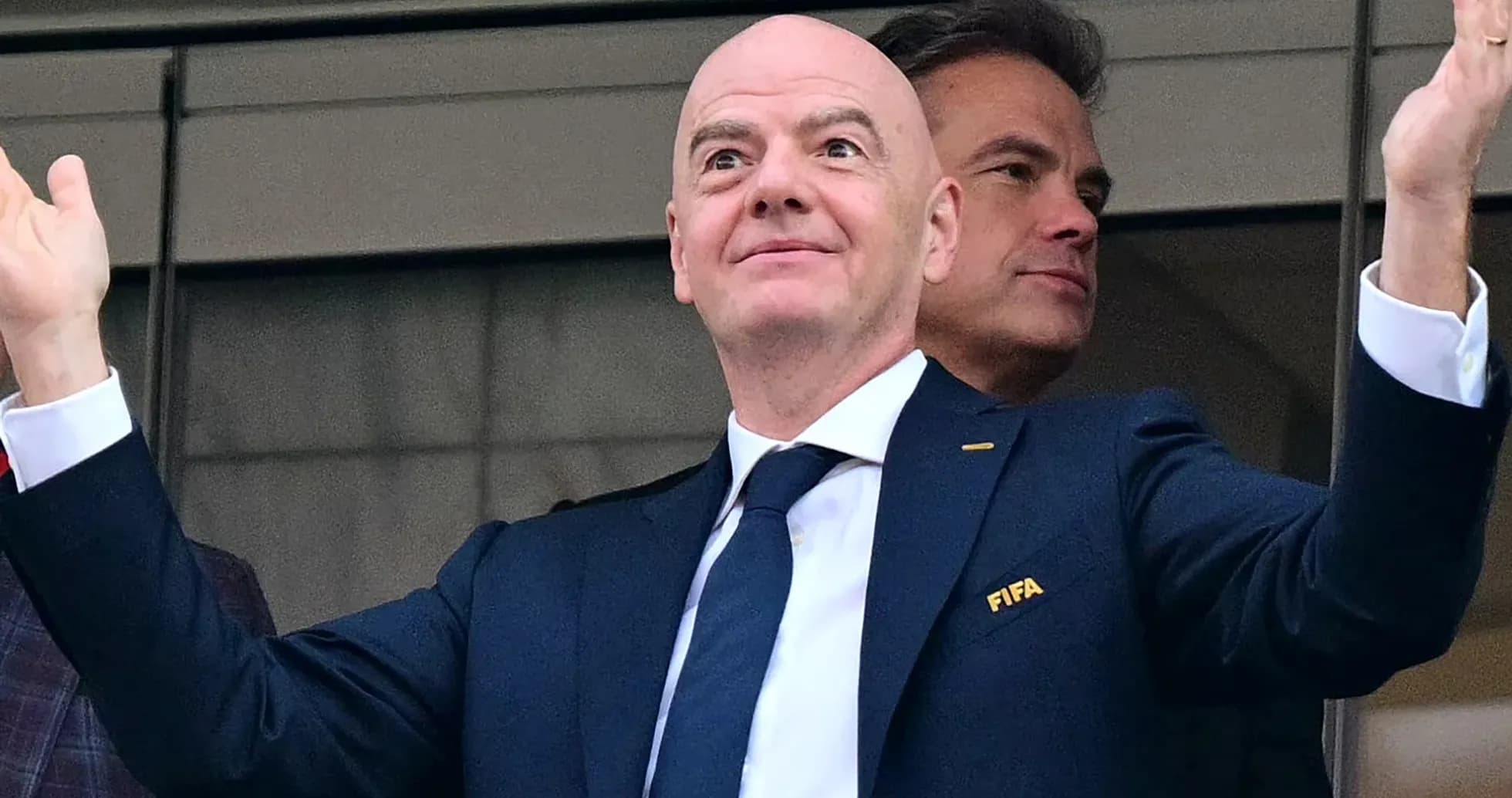 FIFA official gesturing during an event FIFA official gesturing during an event