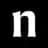 N letter logo on black background N letter logo on black background