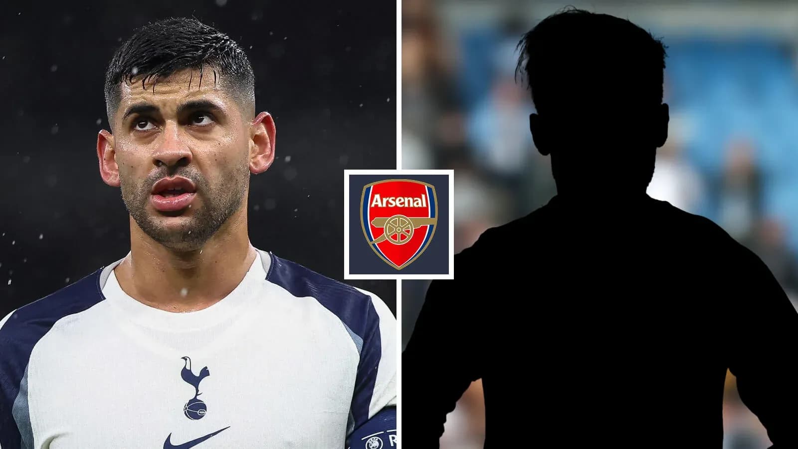 To'plarni olib borayotgan futbolchi va Arsenal emblemasi To'plarni olib borayotgan futbolchi va Arsenal emblemasi