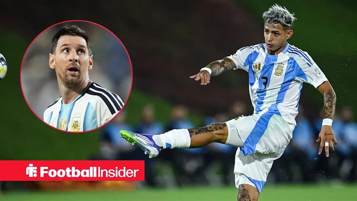 Futbolchi Argentina raqami 3 to'pni tepmoqda Futbolchi Argentina raqami 3 to'pni tepmoqda