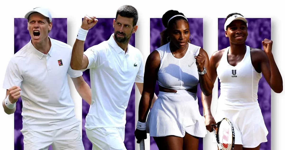 Four tennis players celebrating during a match Four tennis players celebrating during a match