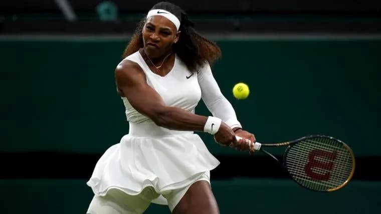 Tennis player hitting a forehand shot Tennis player hitting a forehand shot