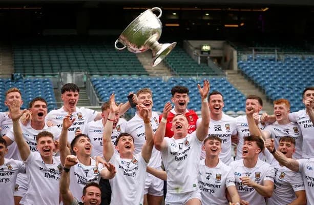 Jubilation of players celebrating with trophy Jubilation of players celebrating with trophy