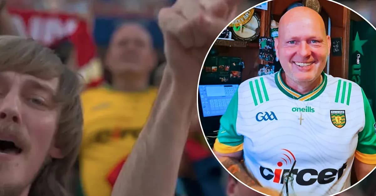 Fans cheering in stadium and man in jersey Fans cheering in stadium and man in jersey
