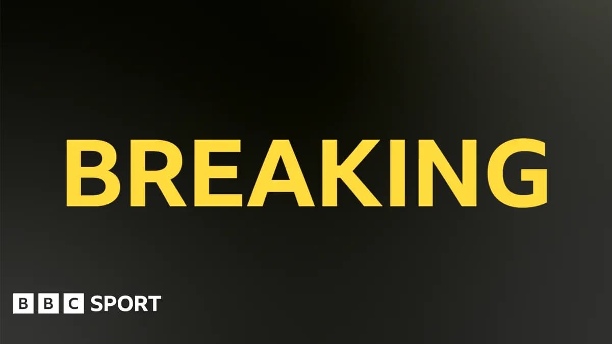 BBC Sport breaking news graphic BBC Sport breaking news graphic