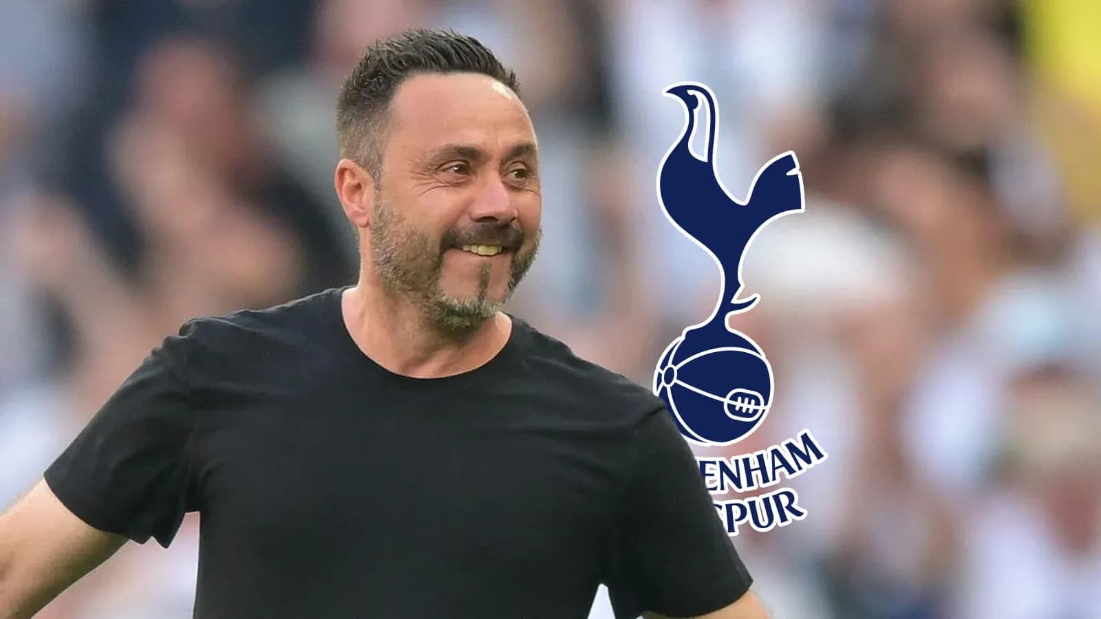 Trener Tottenham Hotspur maydoni atrofida kulayotgan Trener Tottenham Hotspur maydoni atrofida kulayotgan