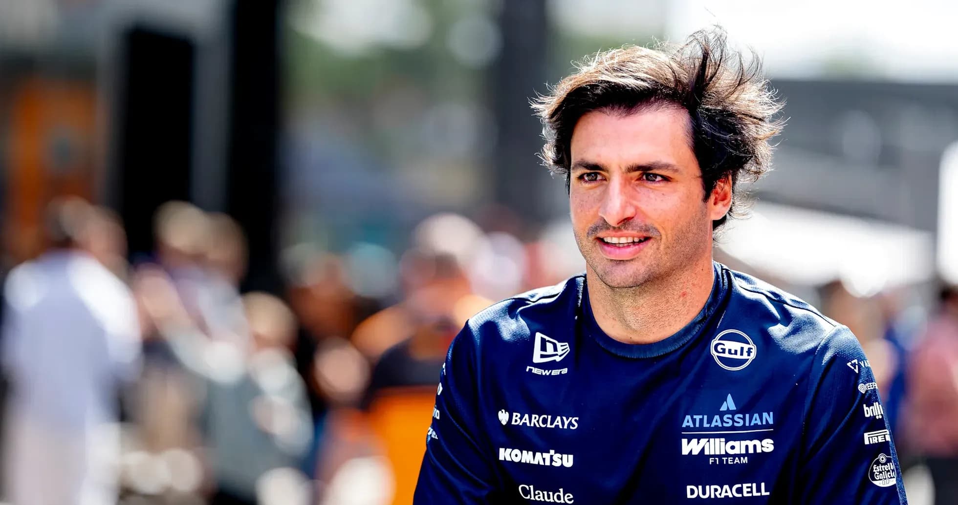 Pilot wearing Williams F1 Team shirt in paddock Pilot wearing Williams F1 Team shirt in paddock
