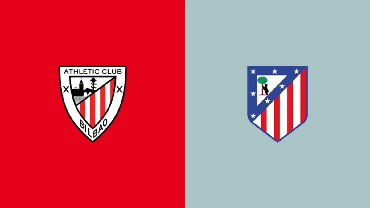 Logos of Athletic Club and Atlético Madrid Logos of Athletic Club and Atlético Madrid