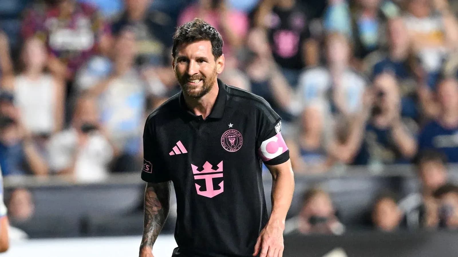 Lionel Messi playing for Inter Miami in match Lionel Messi playing for Inter Miami in match